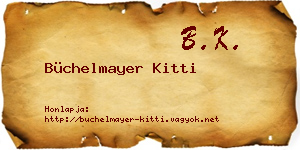 Büchelmayer Kitti névjegykártya