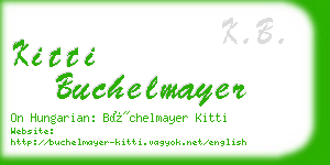 kitti buchelmayer business card